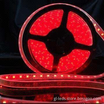 LED Strips with 12/24V DC Input Voltage and 36/72W Power, Available in Various Colors